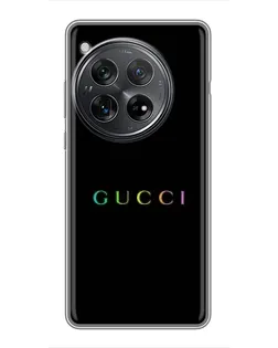 Чехол для Xiaomi Redmi K80 с картинкой «Gucci — неоновый минимализм»