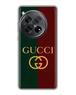 Чехол для Xiaomi Redmi K80 с картинкой «Gucci — темно-зеленый градиент»