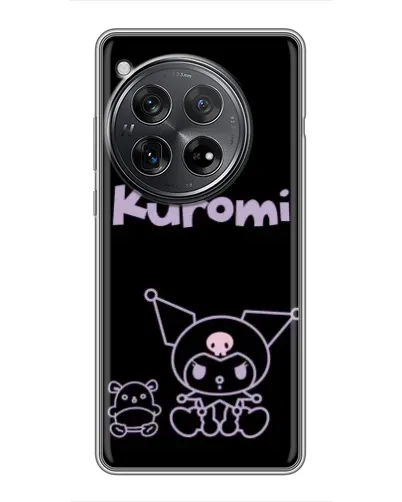 Чехол для Xiaomi Redmi K80 с картинкой «Kuromi — черный минимализм»