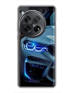 Чехол для Xiaomi Redmi K80 с картинкой «Взгляд BMW с синими фарами»