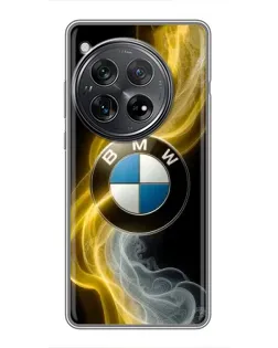 Чехол для Xiaomi Redmi K80 с картинкой «Золотистый дым BMW»