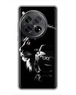 Чехол для Xiaomi Redmi K80 с картинкой «BMW и лев»