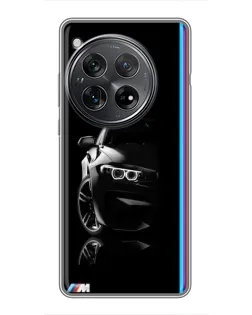 Чехол для Xiaomi Redmi K80 с картинкой «Силуэт BMW в темноте»