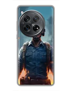 Чехол для Xiaomi Redmi K80 с картинкой «PUBG — реалистичный герой»