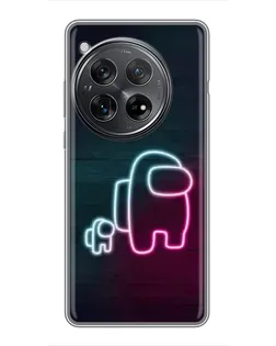 Чехол для Xiaomi Redmi K80 с картинкой «Among Us неон-арт»