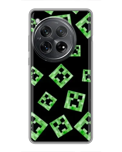 Чехол для Xiaomi Redmi K80 с картинкой «Паттерн с криперами» Чехол для Xiaomi Redmi K80 с картинкой «Паттерн с криперами»