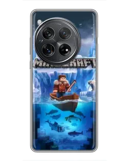 Чехол для Xiaomi Redmi K80 с картинкой «Minecraft ледяной мир»