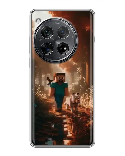 Чехол для Xiaomi Redmi K80 с картинкой «Стив в лесу» Чехол для Xiaomi Redmi K80 с картинкой «Стив в лесу»