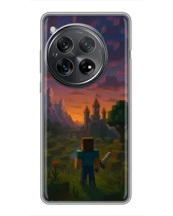 Чехол для Xiaomi Redmi K80 с картинкой «Стив у башни»