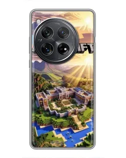 Чехол для Xiaomi Redmi K80 с картинкой «Minecraft панорама»