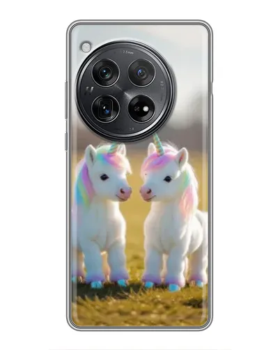Чехол для Xiaomi Redmi K80 с картинкой «Пара единорогов»