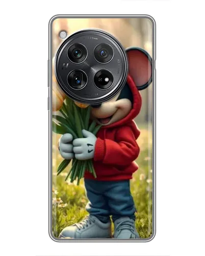 Чехол для Xiaomi Redmi K80 с картинкой «Микки с тюльпанами»