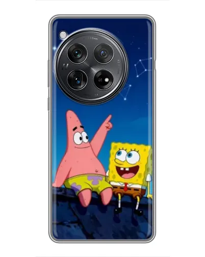 Чехол для Xiaomi Redmi K80 с картинкой «Губка Боб и Патрик ночью» Чехол для Xiaomi Redmi K80 с картинкой «Губка Боб и Патрик ночью»