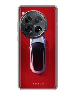 Чехол для Xiaomi Redmi K80 с картинкой «Tesla Top View»