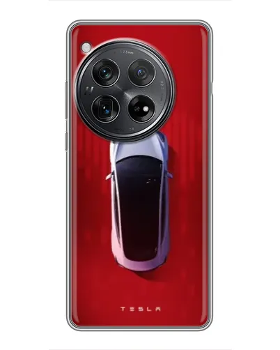 Чехол для Xiaomi Redmi K80 с картинкой «Tesla Top View»