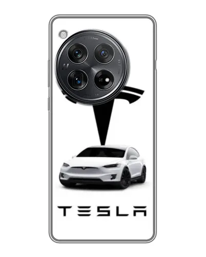 Чехол для Xiaomi Redmi K80 с картинкой «Tesla White Style»