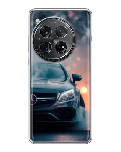Чехол для Xiaomi Redmi K80 с картинкой «Mercedes — ночной город»