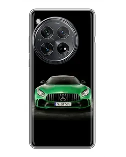 Чехол для Xiaomi Redmi K80 с картинкой «Mercedes — неоновый лого»