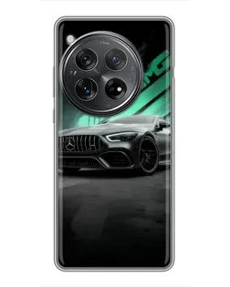 Чехол для Xiaomi Redmi K80 с картинкой «Темный Mercedes AMG»