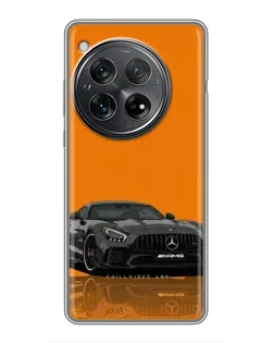 Чехол для Xiaomi Redmi K80 с картинкой «Оранжевый Mercedes AMG»