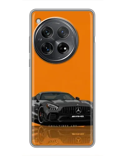 Чехол для Xiaomi Redmi K80 с картинкой «Оранжевый Mercedes AMG»