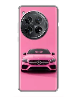 Чехол для Xiaomi Redmi K80 с картинкой «Розовый Mercedes AMG»