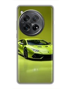 Чехол для Xiaomi Redmi K80 с картинкой «Салатовый Lamborghini Huracan»