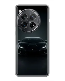 Чехол для Xiaomi Redmi K80 с картинкой «Черный Lamborghini Aventador»