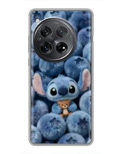 Чехол для Xiaomi Redmi K80 с картинкой «Стич и голубика»