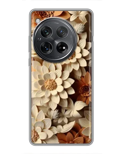 Чехол для Xiaomi Redmi K80 с картинкой «Бежевый флористический декор»