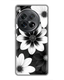 Чехол для Xiaomi Redmi K80 с картинкой «Монохромные астры»