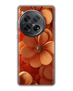 Чехол для Xiaomi Redmi K80 с картинкой «Оранжевый макро цветок»