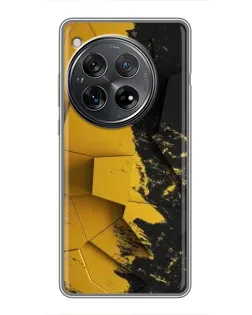 Чехол для Xiaomi Redmi K80 с картинкой «Золотые осколки геометрии»