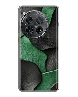 Чехол для Xiaomi Redmi K80 с картинкой «Зеленые кожаные волны»