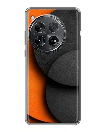 Чехол для Xiaomi Redmi K80 с картинкой «Геометрия оранжевых кругов»