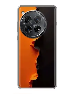 Чехол для Xiaomi Redmi K80 с картинкой «Оранжевый разлом»