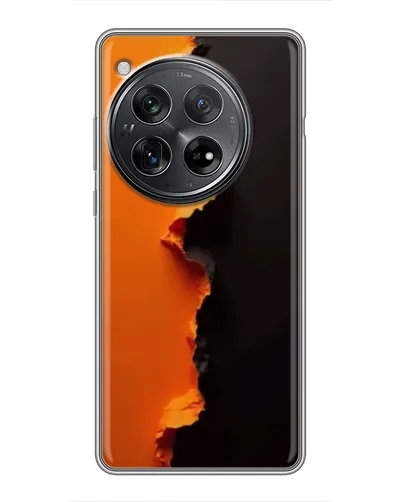 Чехол для Xiaomi Redmi K80 с картинкой «Оранжевый разлом»