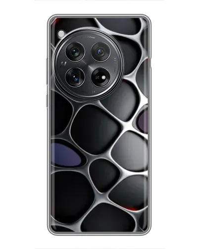 Чехол для Xiaomi Redmi K80 с картинкой «Объемная темная решетка»
