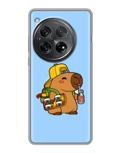 Чохол для Xiaomi Redmi K80 з картинкою «Капібара на скейті»