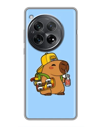 Чехол для Xiaomi Redmi K80 с картинкой «Капибара на скейте» Чехол для Xiaomi Redmi K80 с картинкой «Капибара на скейте»