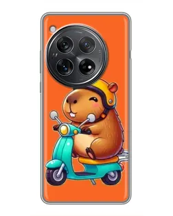 Чохол для Xiaomi Redmi K80 з картинкою «Капібара на скутері»