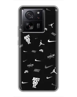 Чохол для Xiaomi Redmi K90 з картинкою «Nike Black Pattern»