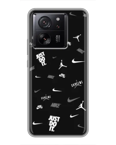 Чохол для Xiaomi Redmi K90 з картинкою «Nike Black Pattern» Чохол для Xiaomi Redmi K90 з картинкою «Nike Black Pattern»