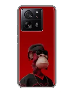 Чохол для Xiaomi Redmi K90 з картинкою «Bored Ape в червоному»