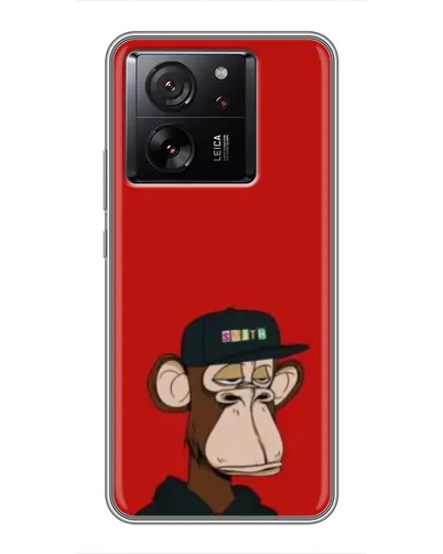 Чохол для Xiaomi Redmi K90 з картинкою «Bored Ape — червоний фон»
