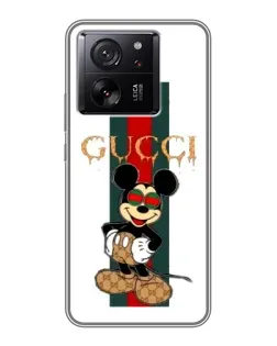 Чохол для Xiaomi Redmi K90 з картинкою «Міккі Маус Gucci — смуги»