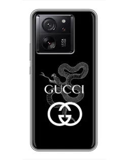 Чохол для Xiaomi Redmi K90 з картинкою «Gucci — срібна змія»
