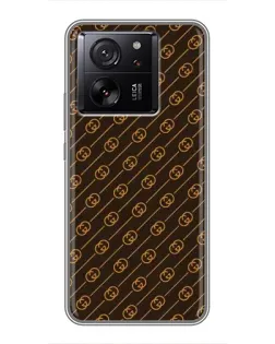 Чохол для Xiaomi Redmi K90 з картинкою «Gucci — золоті діагоналі»