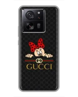 Чохол для Xiaomi Redmi K90 з картинкою «Мінні Маус Gucci — чорний»