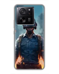 Чехол для Xiaomi Redmi K90 с картинкой «PUBG — реалистичный герой»